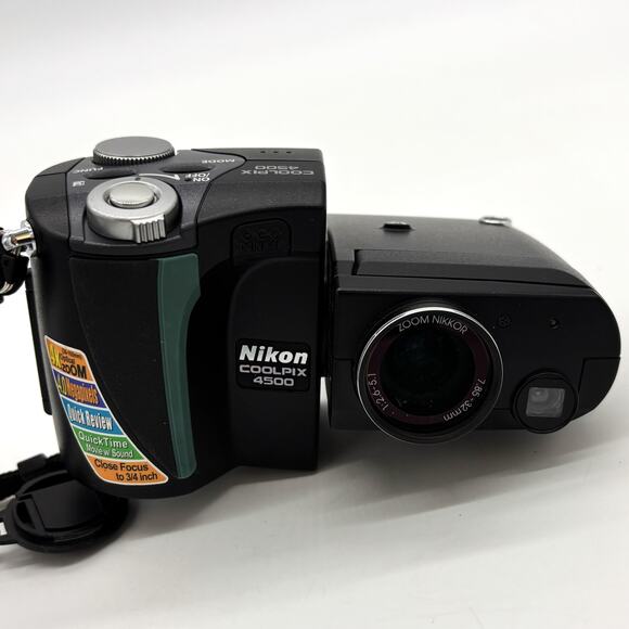 Nikon Coolpix 4500 Digital Camera Case 2 Batteries 4.0MP Accessories 4X Zoom - Picture 7 of 11